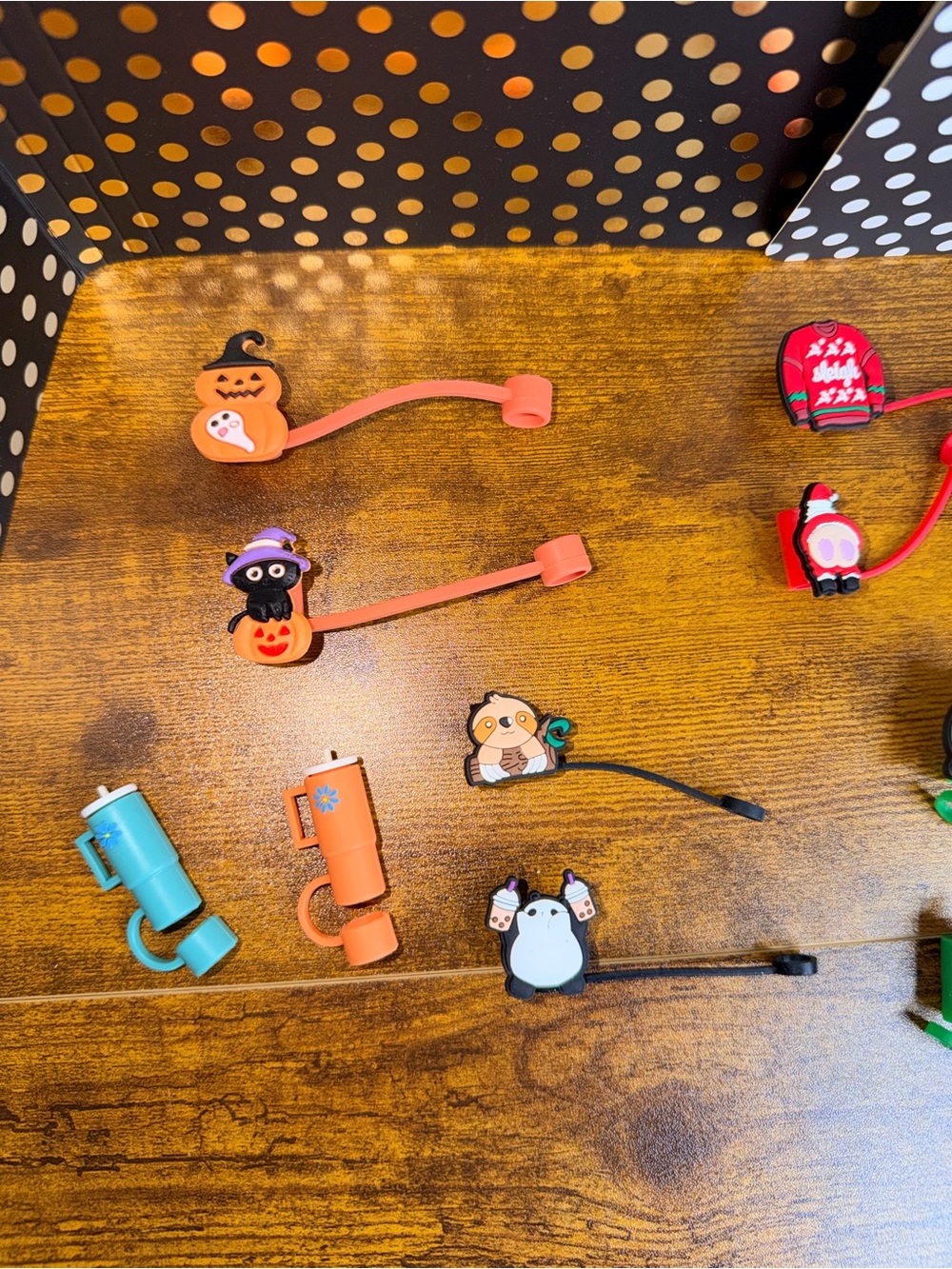 Assorted Color Character Straw Protectors - Picture 2 of 4